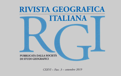 La Rivista Geografica Italiana è finalmente on line!