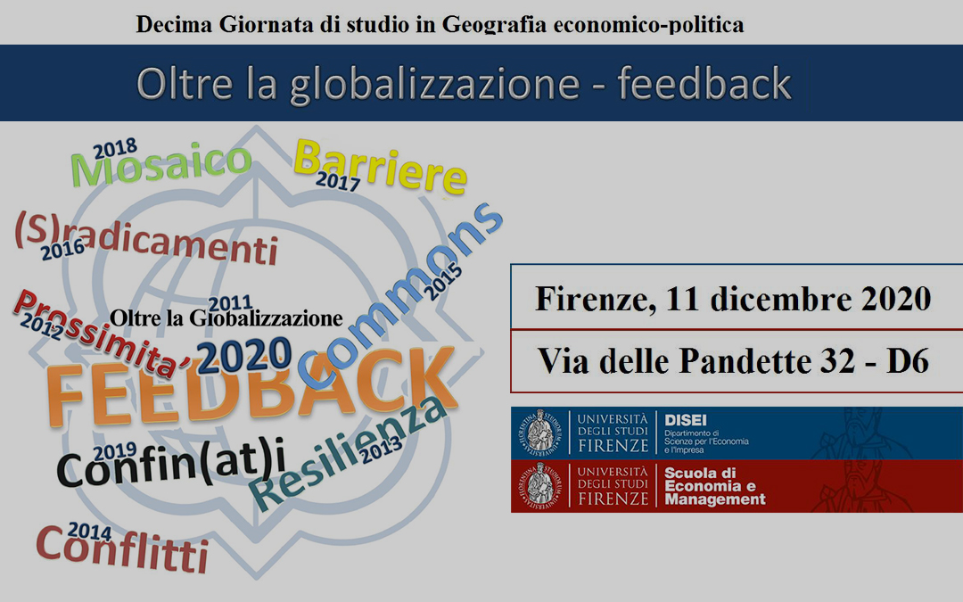 Call for abstract X Giornata di Studio “Oltre la globalizzazione”